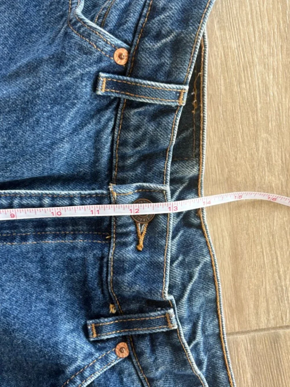 Vintage Levi's 550 Orange Tab Jeans Men's 38x30 Blue Relaxed Fit Denim 90s